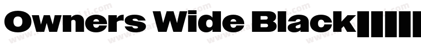 Owners Wide Black字体转换